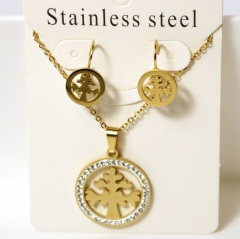 Stainless steel jewelry Earrings necklaces  set Wholesale