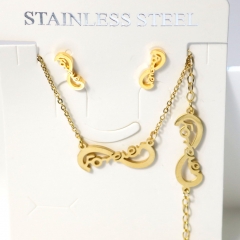 Stainless steel jewelry Earrings necklaces  set Wholesale
