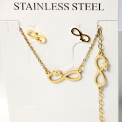 Stainless steel jewelry Earrings necklaces  set Wholesale