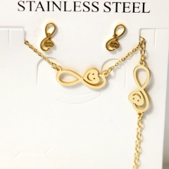 Stainless steel jewelry Earrings necklaces  set Wholesale