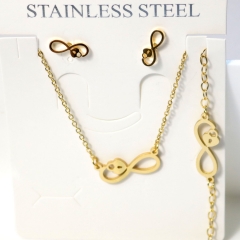 Stainless steel jewelry Earrings necklaces  set Wholesale