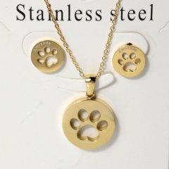 Stainless steel jewelry Earrings necklaces  set Wholesale