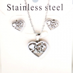 Stainless steel jewelry Earrings necklaces  set Wholesale