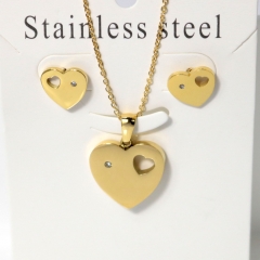 Stainless steel jewelry Earrings necklaces  set Wholesale
