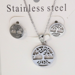 Stainless steel jewelry Earrings necklaces  set Wholesale