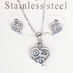 Stainless steel jewelry Earrings necklaces  set Wholesale
