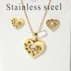Stainless steel jewelry Earrings necklaces  set Wholesale