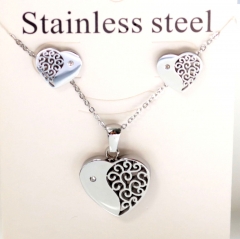 Stainless steel jewelry Earrings necklaces  set Wholesale
