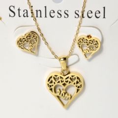 Stainless steel jewelry Earrings necklaces  set Wholesale
