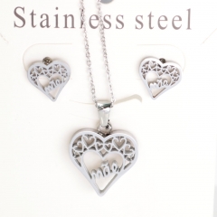 Stainless steel jewelry Earrings necklaces  set Wholesale