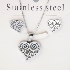 Stainless steel jewelry Earrings necklaces  set Wholesale