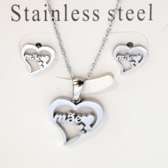Stainless steel jewelry Earrings necklaces  set Wholesale