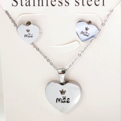 Stainless steel jewelry Earrings necklaces  set Wholesale