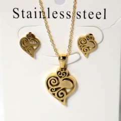 Stainless steel jewelry Earrings necklaces  set Wholesale