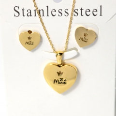 Stainless steel jewelry Earrings necklaces  set Wholesale