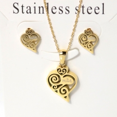 Stainless steel jewelry Earrings necklaces  set Wholesale
