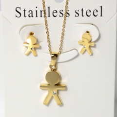 Stainless steel jewelry Earrings necklaces  set Wholesale