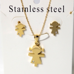 Stainless steel jewelry Earrings necklaces  set Wholesale