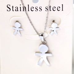 Stainless steel jewelry Earrings necklaces  set Wholesale