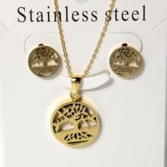 Stainless steel jewelry Earrings necklaces  set Wholesale
