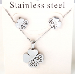 Stainless steel jewelry Earrings necklaces  set Wholesale