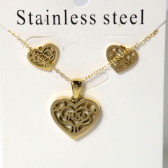 Stainless steel jewelry Earrings necklaces  set Wholesale