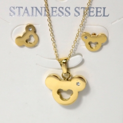 Stainless steel jewelry Earrings necklaces  set Wholesale