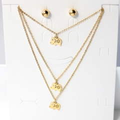 Stainless steel jewelry Earrings necklaces  set Wholesale