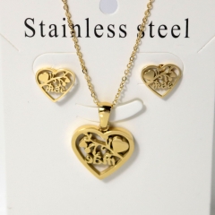 Stainless steel jewelry Earrings necklaces  set Wholesale