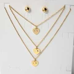 Stainless steel jewelry Earrings necklaces  set Wholesale