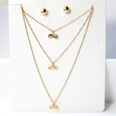 Stainless steel jewelry Earrings necklaces  set Wholesale