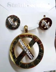 Stainless steel jewelry Earrings necklaces  set Wholesale