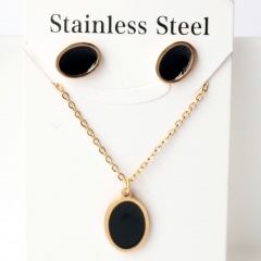 Stainless steel jewelry Earrings necklaces  set Wholesale