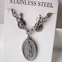 Stainless steel jewelry Earrings necklaces  set Wholesale