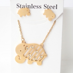Stainless steel jewelry Earrings necklaces  set Wholesale