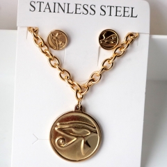 Stainless steel jewelry Earrings necklaces  set Wholesale