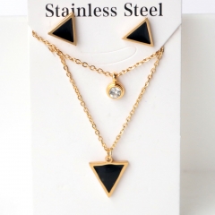 Stainless steel jewelry Earrings necklaces  set Wholesale