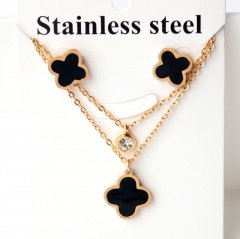 Stainless steel jewelry Earrings necklaces  set Wholesale