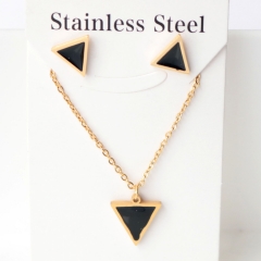 Stainless steel jewelry Earrings necklaces  set Wholesale