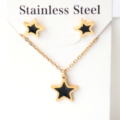 Stainless steel jewelry Earrings necklaces  set Wholesale