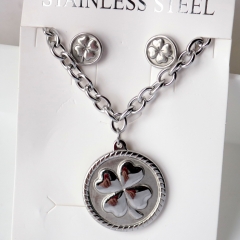 Stainless steel jewelry Earrings necklaces  set Wholesale