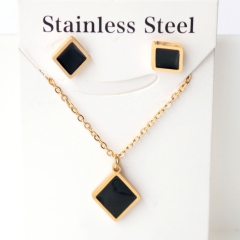 Stainless steel jewelry Earrings necklaces  set Wholesale