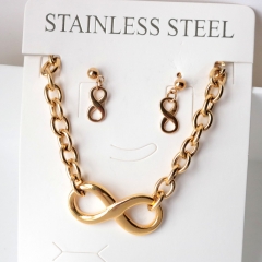 Stainless steel jewelry Earrings necklaces  set Wholesale