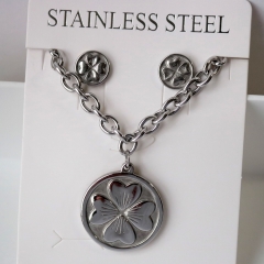 Stainless steel jewelry Earrings necklaces  set Wholesale