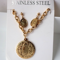 Stainless steel jewelry Earrings necklaces  set Wholesale