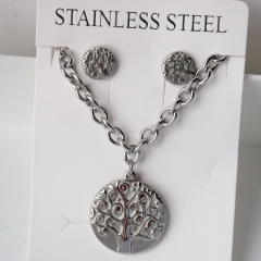 Stainless steel jewelry Earrings necklaces  set Wholesale