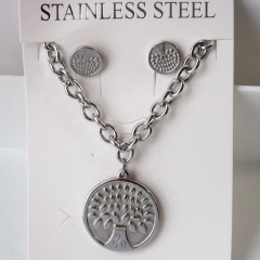 Stainless steel jewelry Earrings necklaces  set Wholesale
