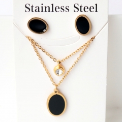 Stainless steel jewelry Earrings necklaces  set Wholesale
