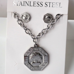 Stainless steel jewelry Earrings necklaces  set Wholesale