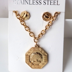 Stainless steel jewelry Earrings necklaces  set Wholesale